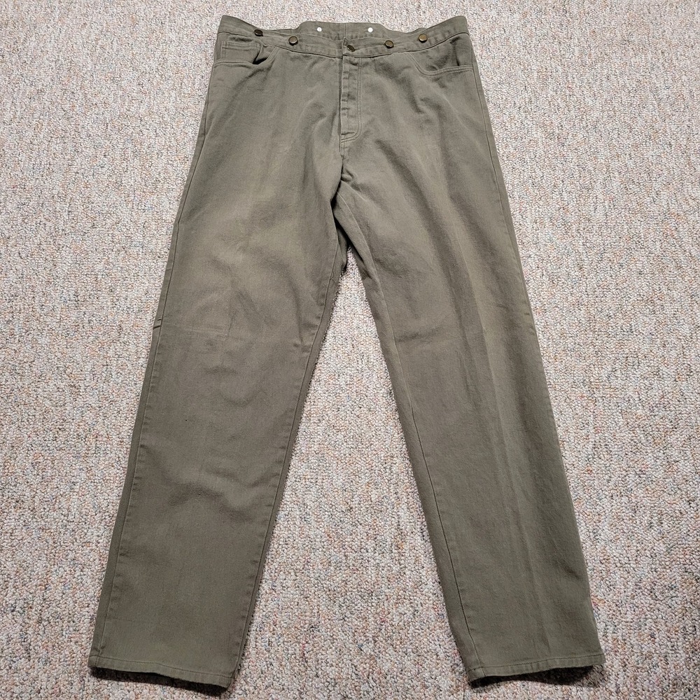 Frontier Classics Pants Mens 42 Western Button Fly Cotton Canvas Reenactment